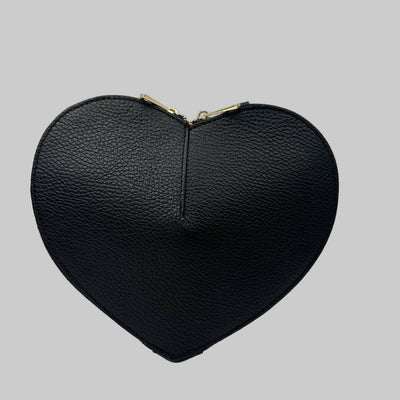 Sample Heart i Läder Svart med kort rem /