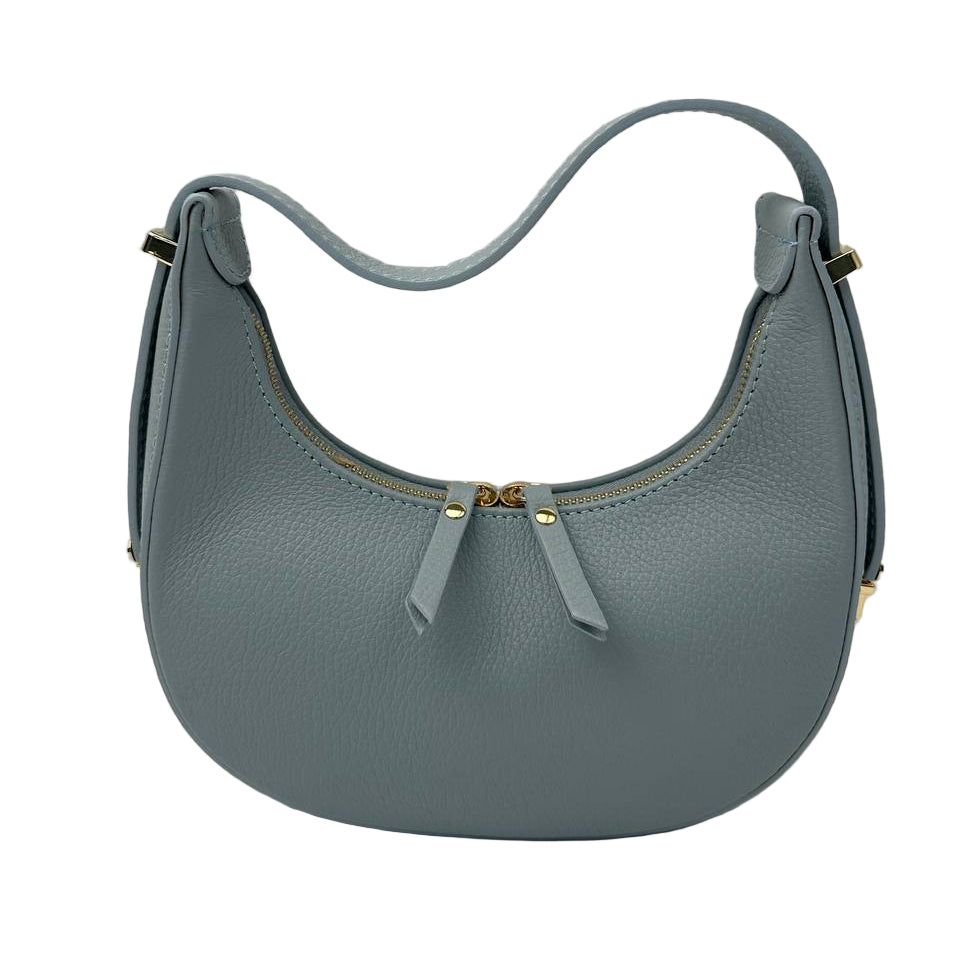 Sample Luna-mini Läderväska Ljusblå /