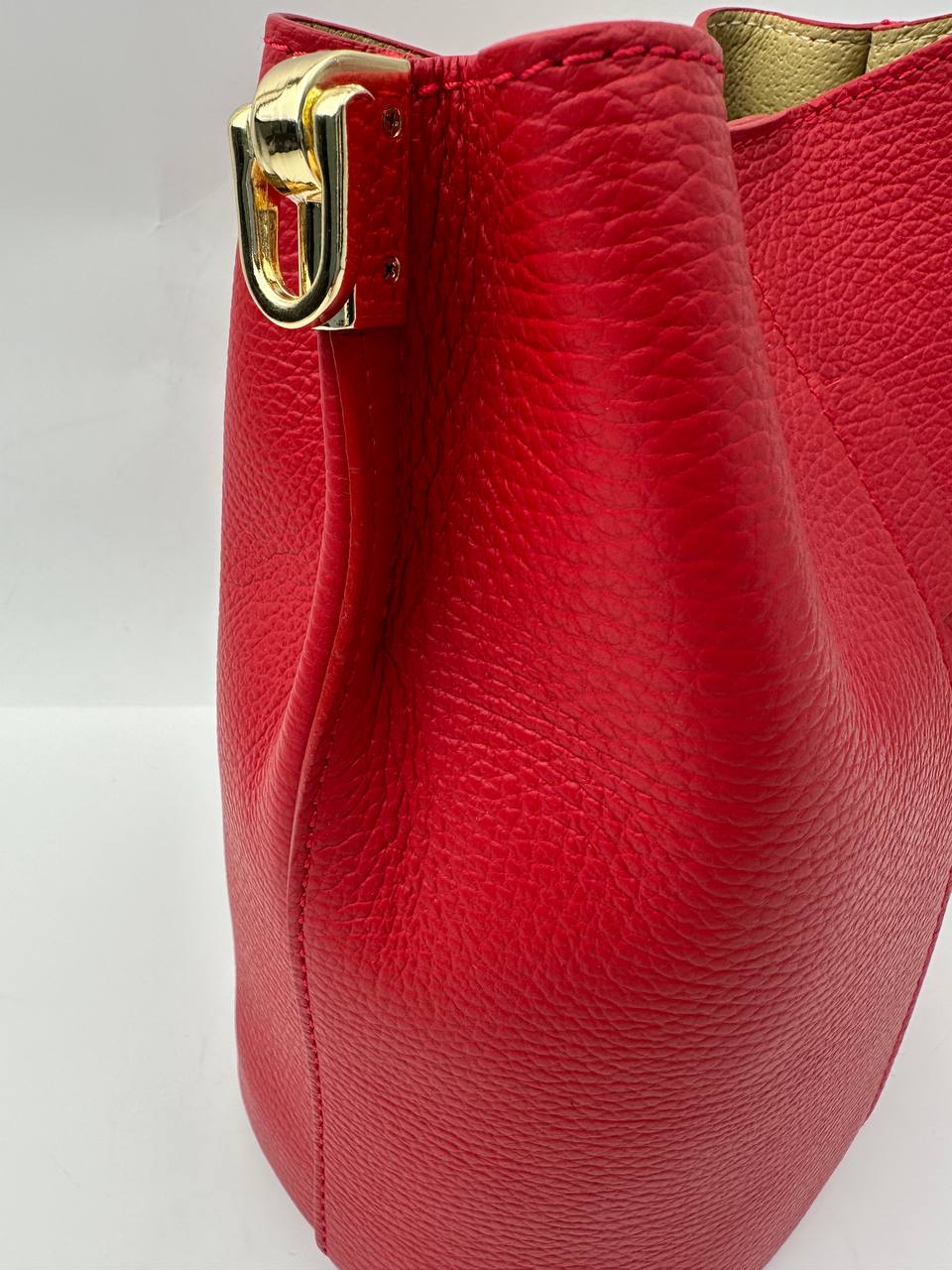 Sample Ravenna Läderväska med Kedja Röd /