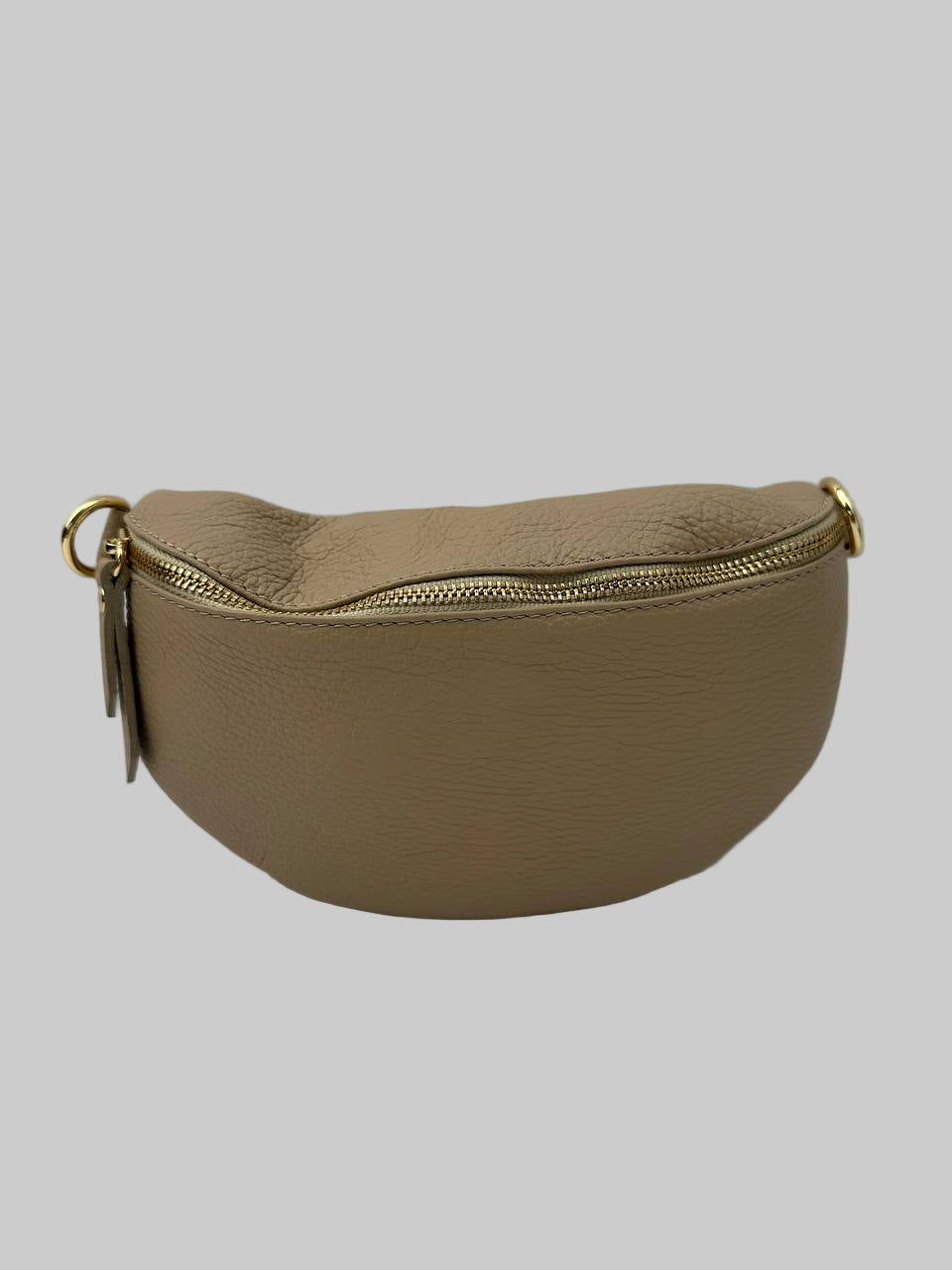 Sample Midjeväska-mini i Läder Beige /