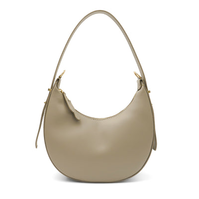 Leather bag "Luna", Light grey