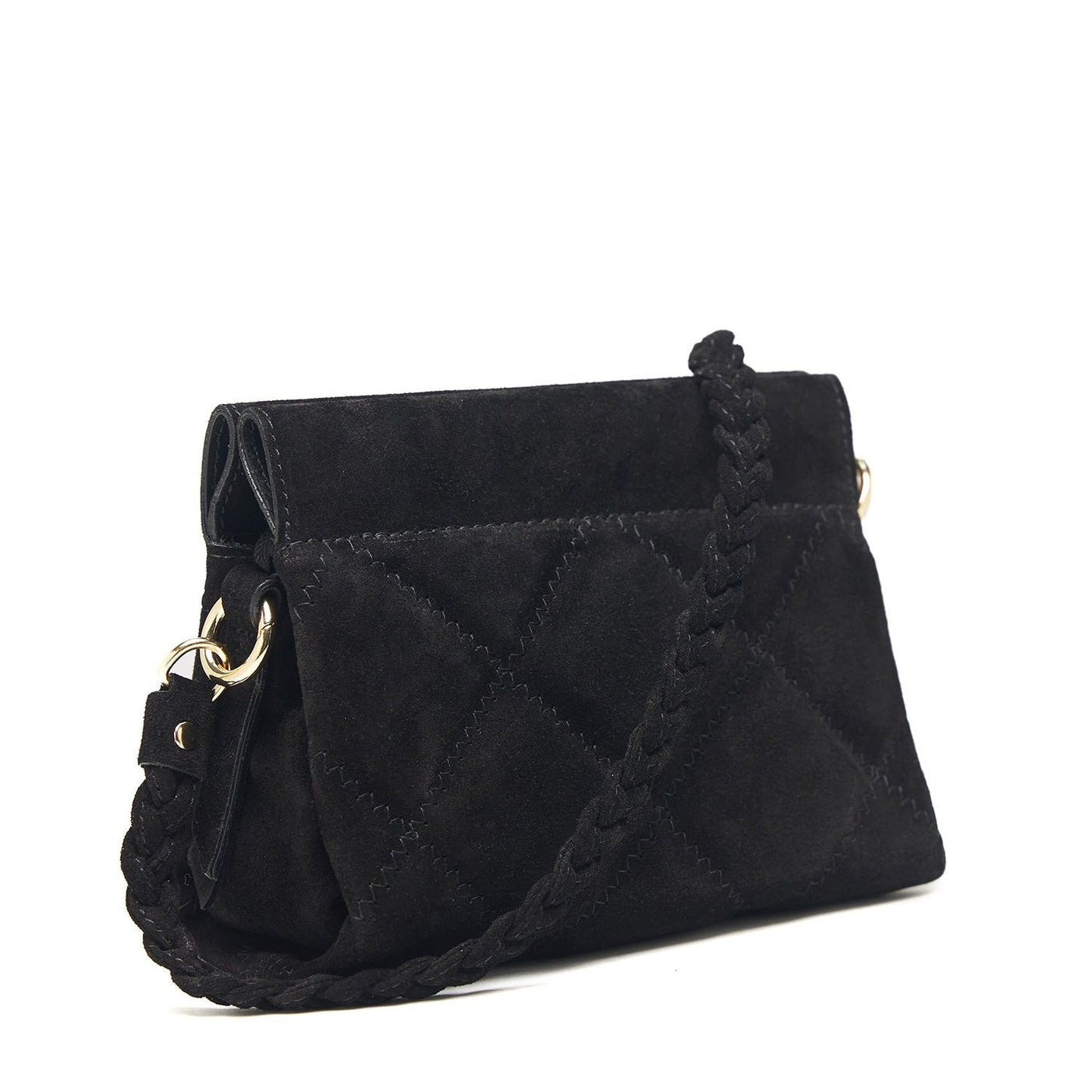 Bag "Sassari Suede Mini", Black