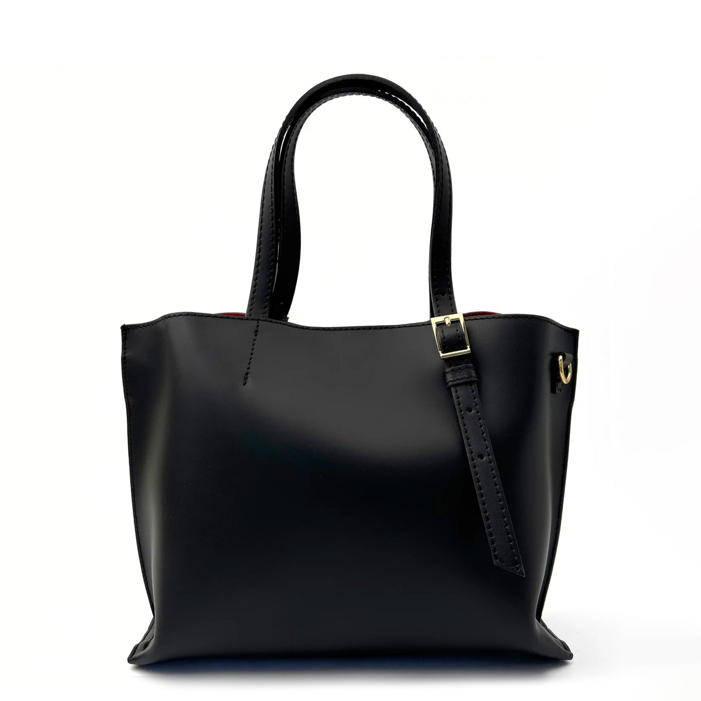 Bag in genuine leather "Venice-mini", Black