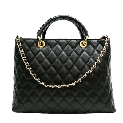 Leather bag "Varese", Black