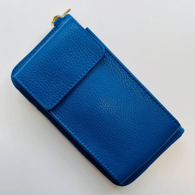 Mobile bag/wallet in genuine leather