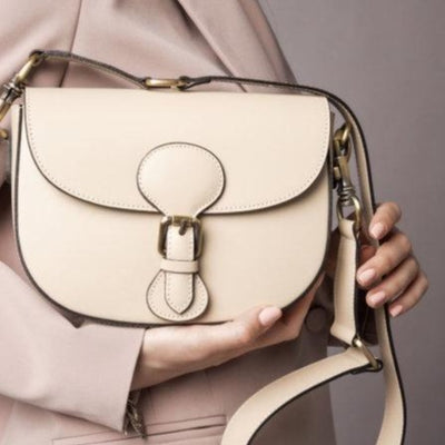 Leather bag "Trieste", Beige