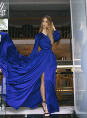 Omlottklänning "Des fruits", Blå - Latalia.se