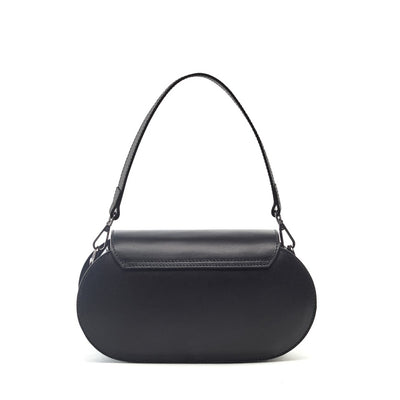 Shoulder bag in saffiano leather "Padua", Black