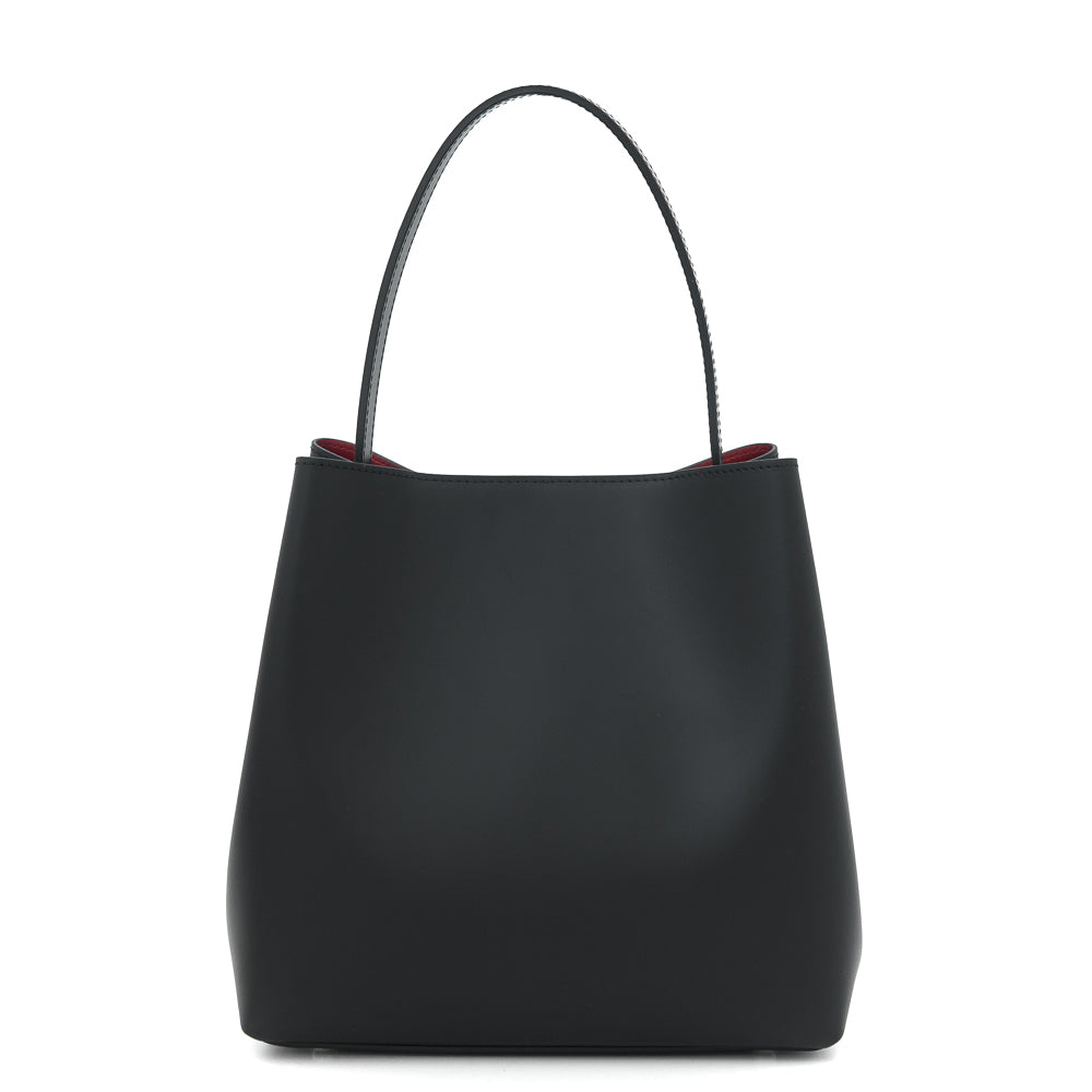 Leather bag "Brecia", Black