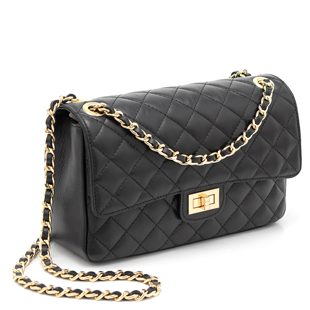 Leather bag "Cesena", Black