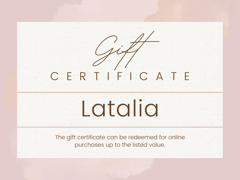 Latalia gift card