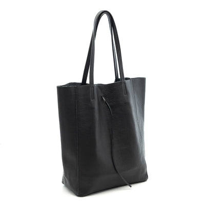 Leather bag "Anzio" with zipper, Black