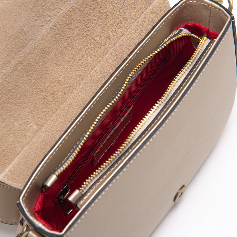 Leather bag "Trieste", Beige