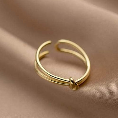 Ring i silver, "Knot Mini" (guldpläterad eller silver)