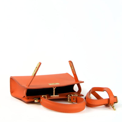 Leather bag "Latina", Orange