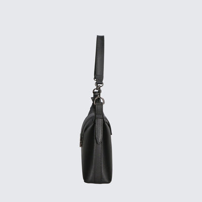 Bag in saffiano leather "Sanremo", Black