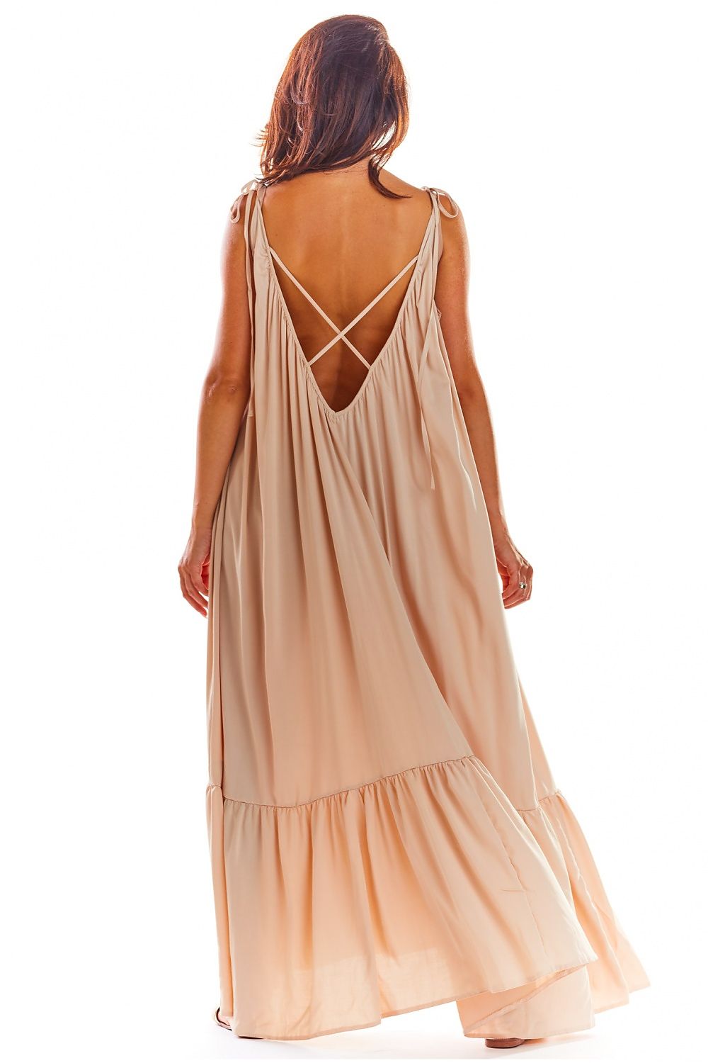 Maxi dress with open back