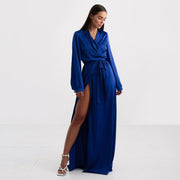 Omlottklänning "Des fruits", Blå - Latalia.se