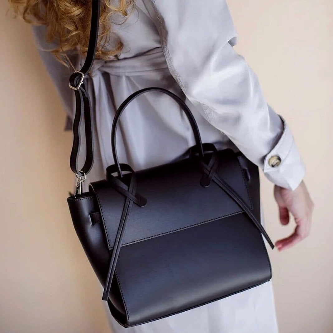 Leather bag "Arezzo", Black