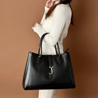 Leather bag "Faenza", Black